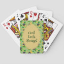 Search for lucky shamrock playing cards Irish