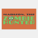 Search for zombie hunter stickers Halloween