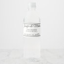 Recherche de wedding water bottle labels Élégant