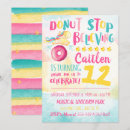 Search for unicorn doughnut birthday invitations Doughnut stop believing