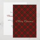 Recherche de motif tartan invitations Rouge