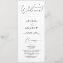 Search for black and white wedding programs Rustic