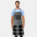 Search for vintage gingham aprons For him