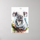 Search for koala canvas prints Watercolor