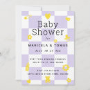 Search for purple and yellow baby shower invitations Gender neutral