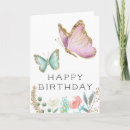 Search for butterfly birthday cards Pink