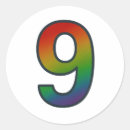 Search for number nine stickers Birthday