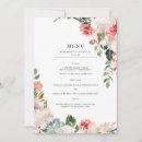 Recherche de menu floral mariage invitations Élégant