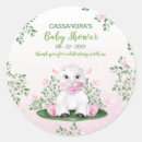 Search for lamb baby shower stickers Floral
