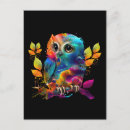 Search for abstract owl postcards Colourful