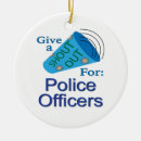 Search for police officer ornaments Appreciation