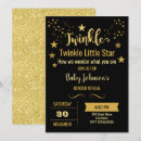 Search for modern gender reveal invitations Gold glitter