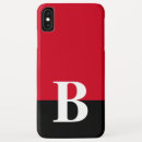 Search for red and black monogram iphone cases Simple