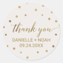 Search for dot wedding stickers Gold foil