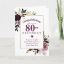 Search for 80th birthday cards Purple
