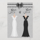 Search for gay two brides wedding invitations Elegant