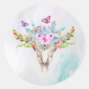 Search for bohemian style stickers Watercolor