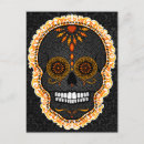 Recherche de sugar skull cartes postales Dia de los muertos