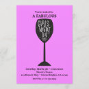 Search for wine girls night out invitations Pink