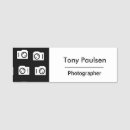 Search for photographer name tags Black