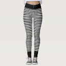 Search for black white horizontal stripe stripes leggings Simple