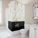 Search for black and white marble shower curtains Modern