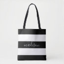 Search for black and white striped bags For her