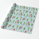 Search for north pole christmas wrapping paper Blue