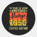 Search for 70 year old birthday stickers Vintage