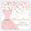 Recherche de party confetti autocollants Sweet sixteen