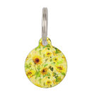 Search for sunflower pet tags Watercolor
