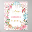 Search for tea birthday party posters Alice in wonderland