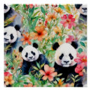 Search for panda bear posters Watercolor