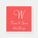 Recherche de de corail mariage serviettes Bride