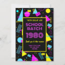 Recherche de rétro style invitations Années 80
