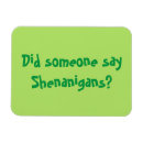 Search for st patricks day rectangular magnets Shenanigans