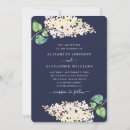 Search for navy blue flowers wedding invitations Botanical