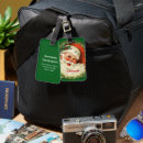 Search for santa claus luggage tags Holiday season