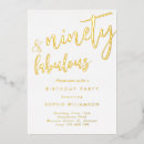Search for 90 and fabulous invitations Ninety