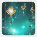 Search for antique key stickers Steampunk