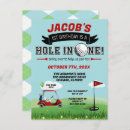 Search for golf 1st birthday invitations First