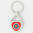 Search for bullseye keychains Red
