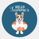 Search for summer dog stickers Corgi