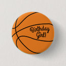 Search for basketball birthday buttons Party