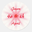 Search for 40th anniversary stickers Red