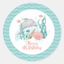 Search for dolphin stickers Under the sea