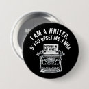 Recherche de machine écrire badges Écrivain