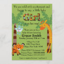 Search for monkey baby girl shower invitations Green