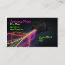 Search for laser light business cards Neon