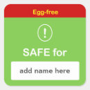 Search for safe labels Allergy